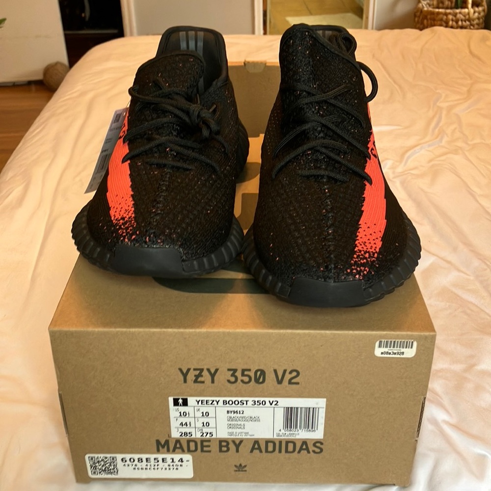 NWT Yeezy Boost 350 Core Black Red